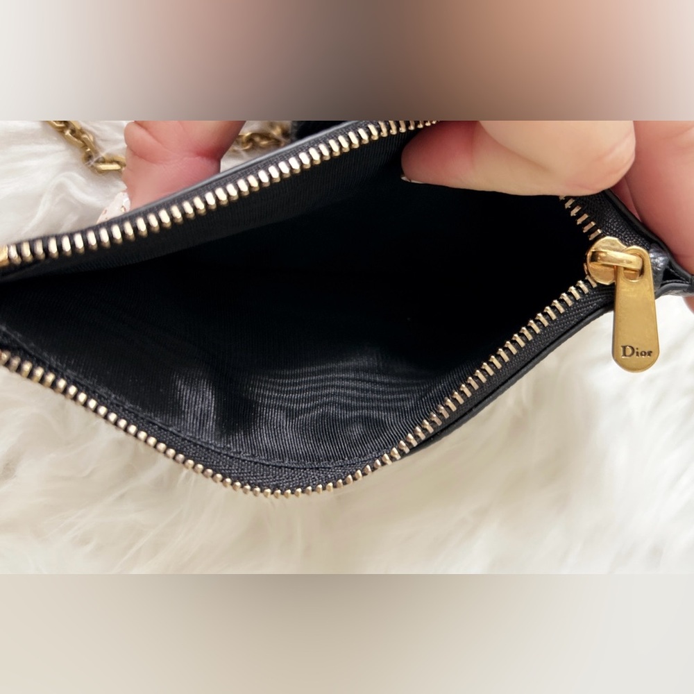 DIOR Saddle Long Wallet with Chain Bag leather crossbody. SOLD - Picture 8 of 16